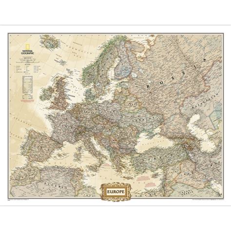 Themapstore National Geographic Eroupe Executive Wall Map