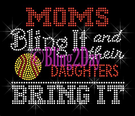 dance moms bling it daughters bring it rhinestone iron on transfer mom ebay