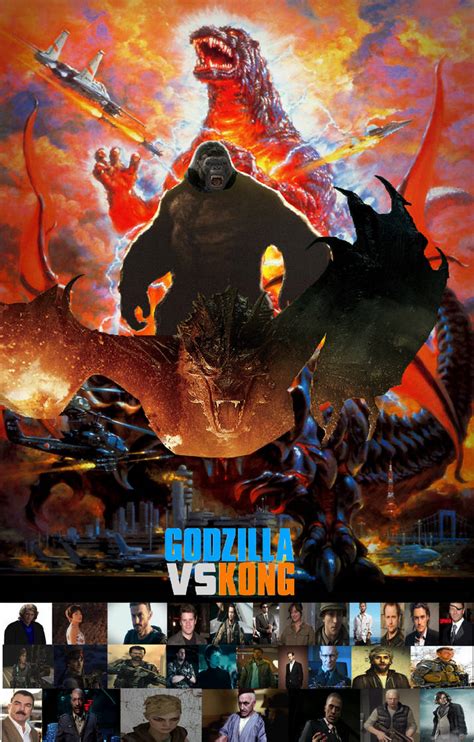 Legends collide in godzilla vs. Godzilla Vs Kong Wallpaper Poster by leivbjerga on DeviantArt