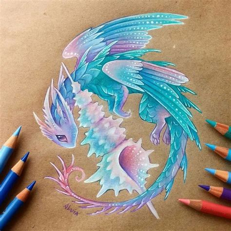 Sea Treasures By Alviaalcedo On Deviantart Dragon Artwork Cute