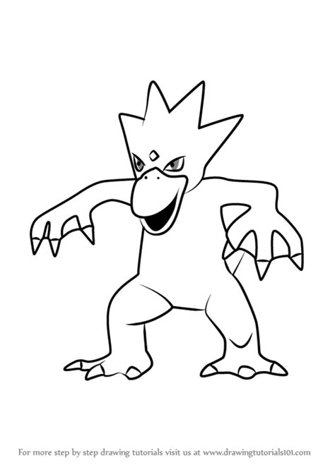 Learn How To Draw Golduck From Pokemon Go Pokemon Go Step By Step