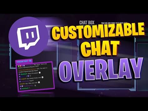 How To Add A Custom Chat Box For Twitch With Pixelchat Youtube