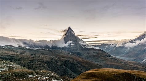 Sunset Behind The Matterhorn Zermatt Switzerland 6000×3375 Oc
