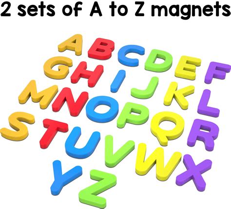 Play Poco Abc Magnets Capital Letters 52 Magnetic Letters Ideal For