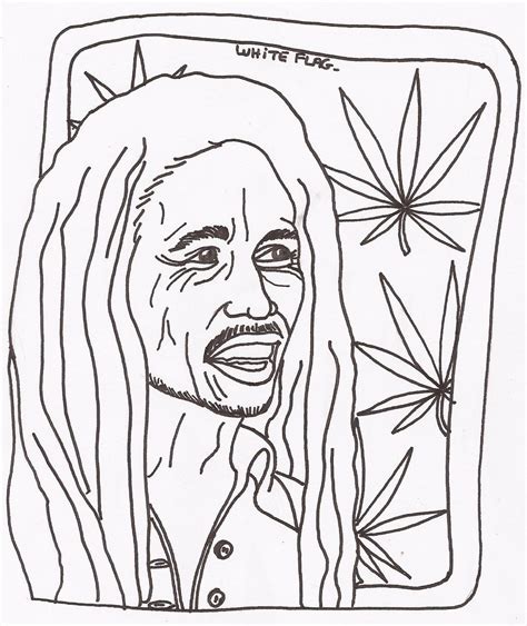 320x360 bob marley coloring pages 7698876. Bob Marley Drawing Outline at GetDrawings | Free download