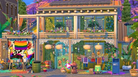 Sims 4 Crazy Hippie Home Speed Build No Cc The Sims 4 Lots Sims