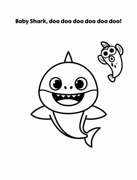 For kids & adults you can print baby shark or color online. Baby Shark Coloring Pages - 50 Printable coloring pages
