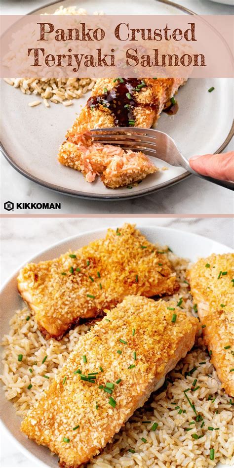 Panko Crusted Teriyaki Salmon Kikkoman Home Cooks Recipe Oven