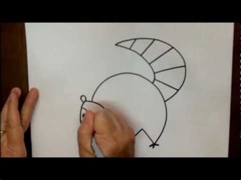 Showing how to draw a snail. How to Draw a Raccoon Step by Step Cartoon Drawing ...