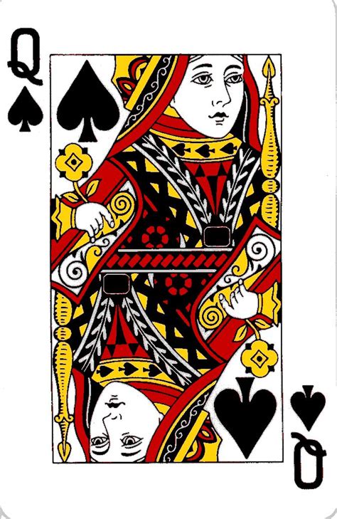 Faces (king, queen, jack) have a name. Queen Playing Card | image via madore.org | cards | Pinterest | English, The characters and The ...