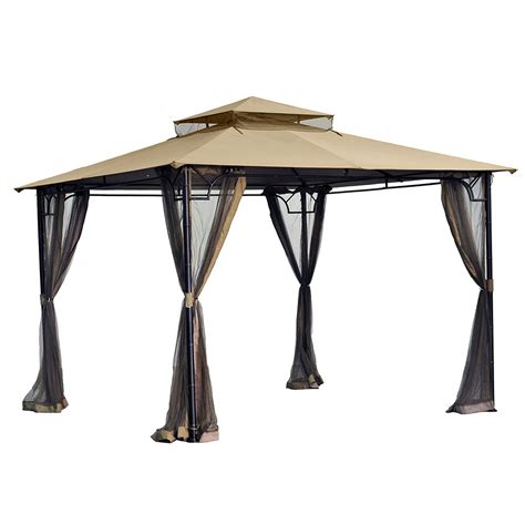 Garden winds has a wide selection of replacement gazebo canopies and mosquito netting replacement options for you. 2010 Big Lots 10 x 10 Bamboo Look Gazebo, SKU number ...