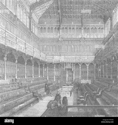The Royal Palace Of Westminster Interior Of The House Of Commons 1875
