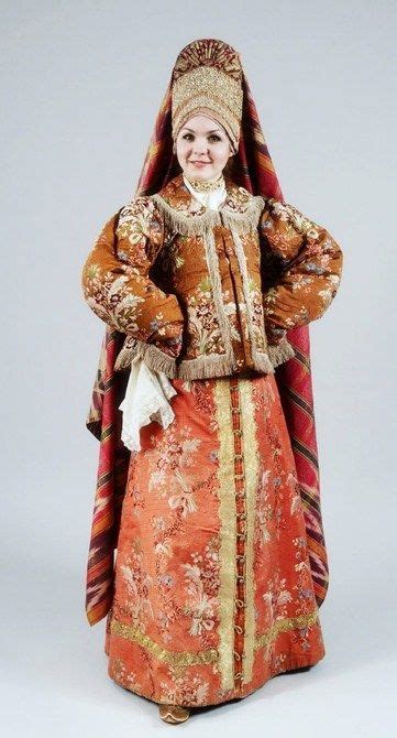 Festive Attire Of A Peasant Woman From Kostroma Province Russia Early