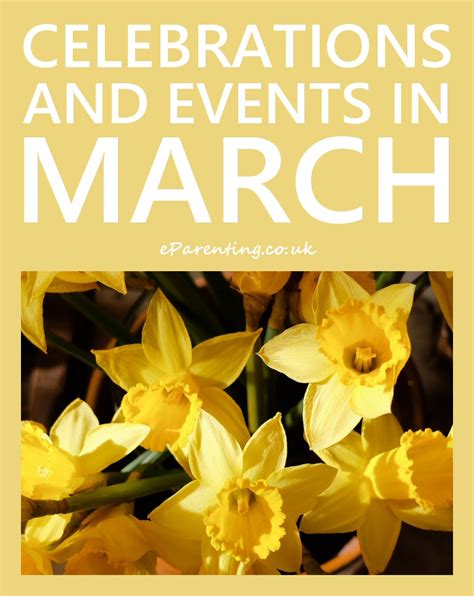 Celebrations Events And Special Days In March 2021 A Days March March