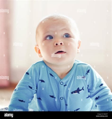 Portrait Of Adorable Baby Stock Photo Alamy