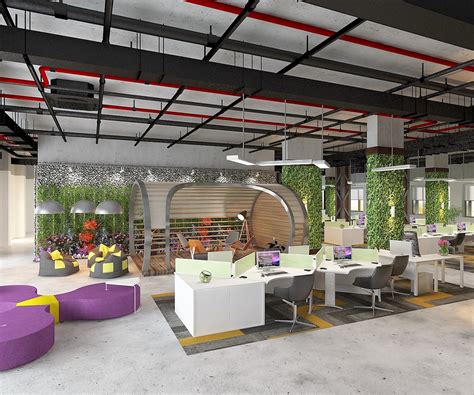 Industrial Office Interior Design On Behance