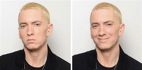 These Pictures Of Eminem Smiling Are Like Looking Into A Parallel