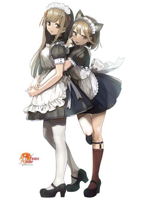 Anime Neko Maid Render By Nanavichan On Deviantart