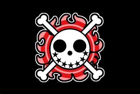 A Skull And Crossbones Sticker On A Black Background