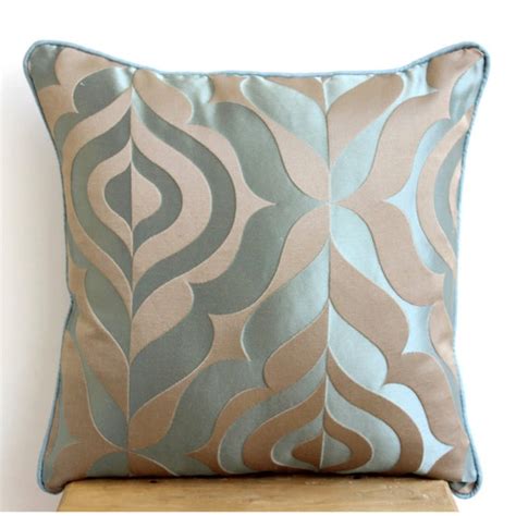 Luxury Teal Blue Throw Pillows Cover For Couch