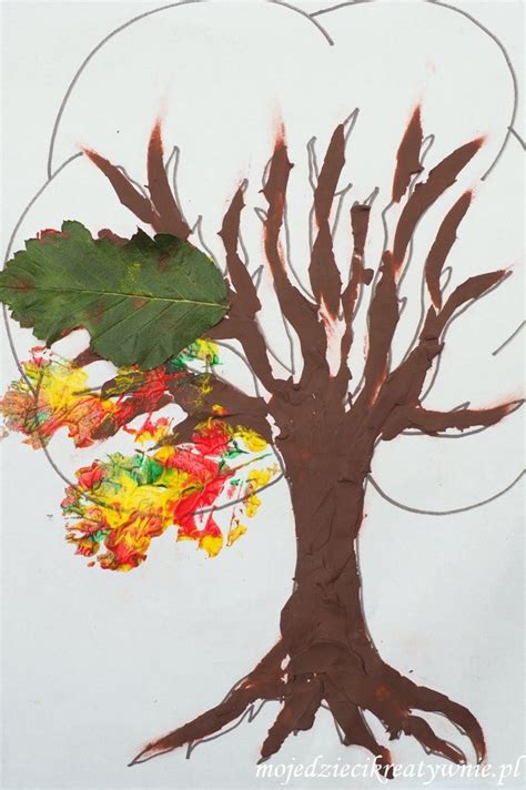 Jesienne prace plastyczne 10 inspiracji do druku - Moje Dzieci Kreatywnie