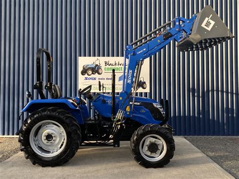 New Solis 50 4wd Compact Tractor With T812m Loader Blacktrac Compact