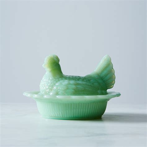 Jadeite Glass Hen | Green glassware, Vintage dishes, Jadeite