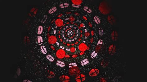 Free Images Flower Pattern Red Darkness Black Circle