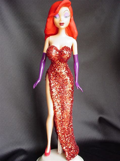 Jessica Rabbit Barbie Hand Sculpted And Molded To Barbie Flickr