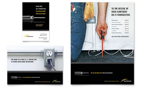 Electrician Flyer & Ad Template - Word & Publisher