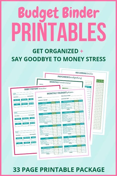 budget binder printables budgeting budget binder