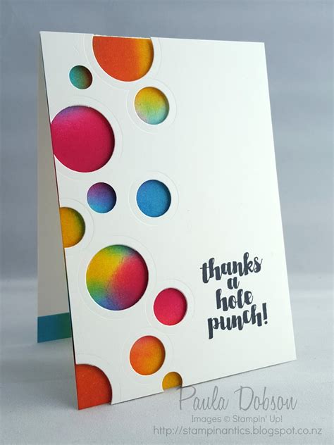 Pickme greeting card making kit diy, handmade cards maker kit for kids & adults, beautiful love assortment of art characters with envelopes, create your personalized birthday & thank you cards. Stampinantics: THANKS A HOLE PUNCH! #GDP027