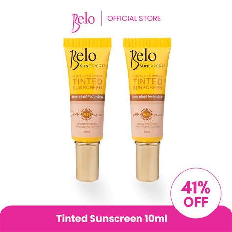 Belo Sunexpert Tinted Sunscreen Spf50 Pa 10ml 2 Pc For 199