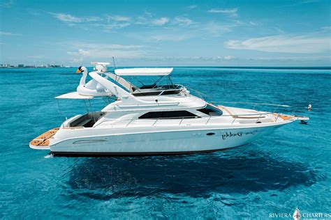 50ft Sea Ray Flybridge Luxury Yacht Rentals Cancun