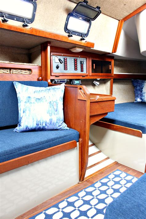 But i am temped to try a tinted plastic deal. Ahoy! Tour Our Updated Ticon 30 Sailboat Interior | Dans ...