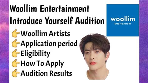 Woollim Entertainment Introduce Yourself Audition 2023 Kpop Audition