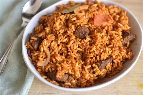 Nigerian Jollof Rice With Beef In 2021 Jollof Rice Rice Jollof