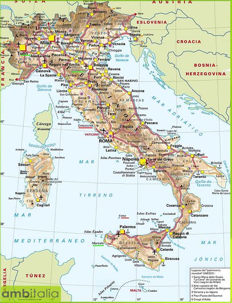 Mapa Italia Completo Mapa