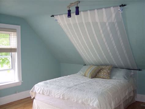 Includes attic primary bedrooms, guest rooms and kids rooms. Slanted ceiling | Sloped ceiling bedroom, Slanted ceiling ...