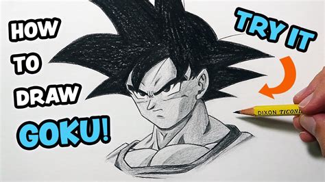 How To Draw Goku Step By Step Tutorial For Beginners Youtube