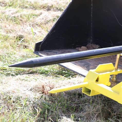 Clamp On Hay Spear Attachment Single Spear 2 Stabilizers