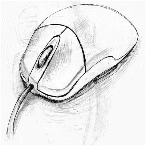 Computer Mouse Pencil Drawing At Explore