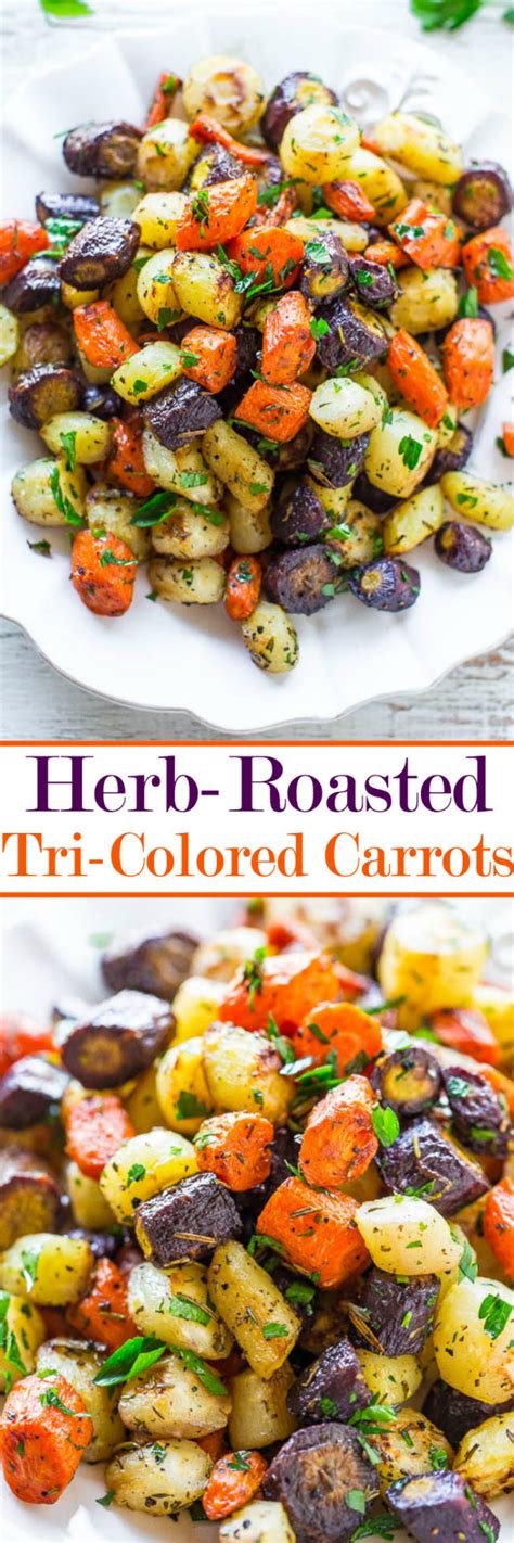 See more ideas about side dish recipes, recipes, vegetable side dishes. Herb-Roasted Tri-Colored Carrots | Recipe | Easter dinner recipes, Carrots side dish, Vegetable ...