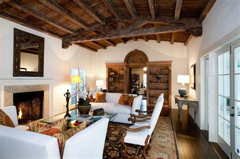 Spanish colonial architecture is known for its white, stucco walls and red, clay roof tile. Spanish Colonial Revival | Meridith Baer Home