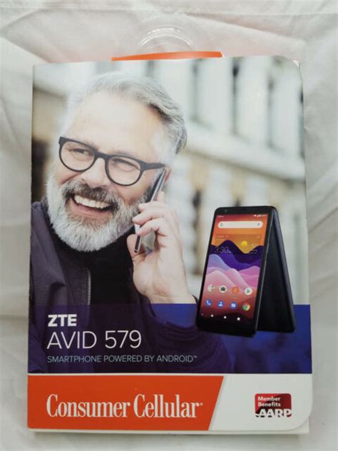 Consumer Cellular Zte Avid 579 32gb Android Smartphone Cell Phone For