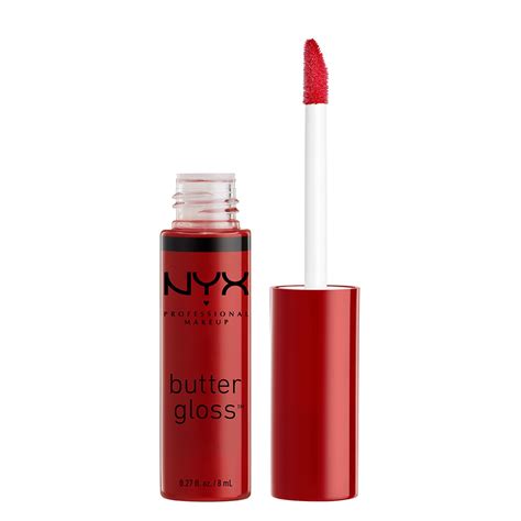 Nyx Professional Makeup Butter Gloss Non Sticky Lip Gloss Red Velvet
