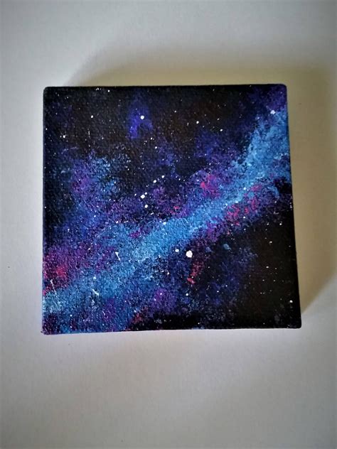 Galaxy Painting Easy Acrylic Mertie Martel
