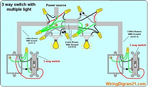 Diagram For 3 Way Switch Wiring