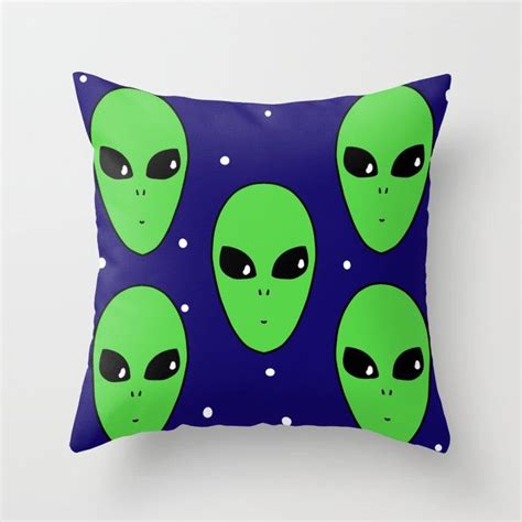 Shop Alien We Come In Peace Throw Pillow By Reaken On Society6 Down