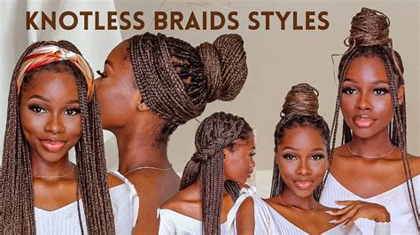 2023 summer knotless braids 15 ways to style your long knotless box braids in under 5 mins